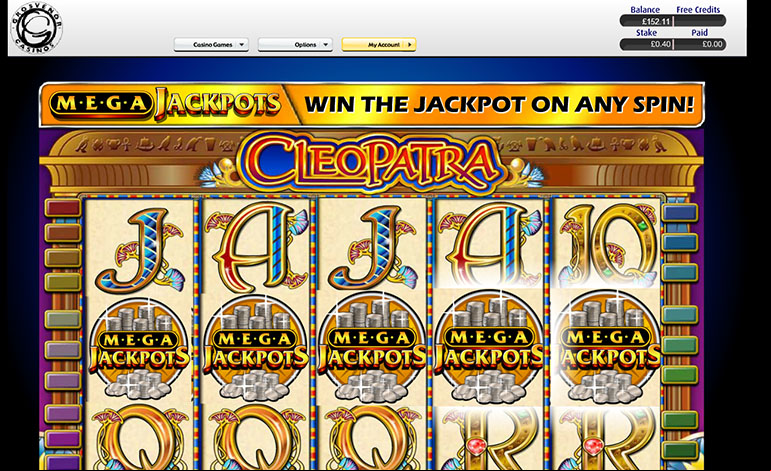Grosvenor Casino Cleopatra Jackpot