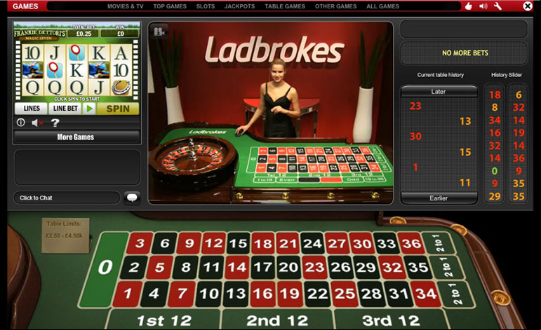 Ladbrokes Live Roulette